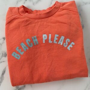 O’Neill Crew Neck “Beach Please” Sweatshirt Size Small